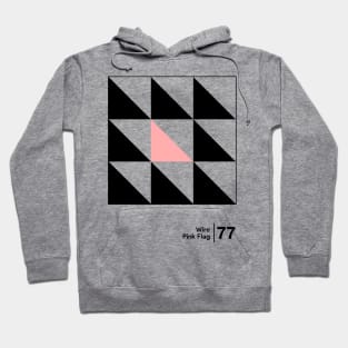 Pink Flag // Minimalist Graphic Artwork Design Hoodie